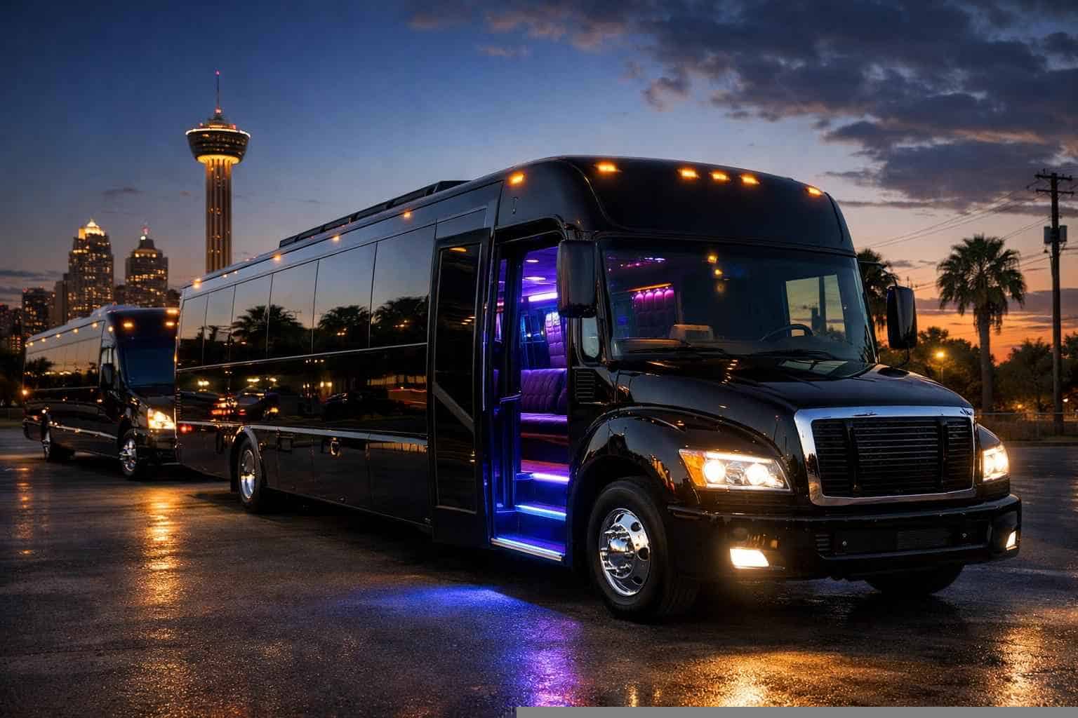 Black Party Buses in Kirby Texas