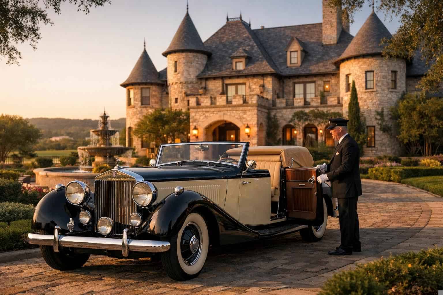 Castle Hills Texas Antique Vehicle Rental with Driver