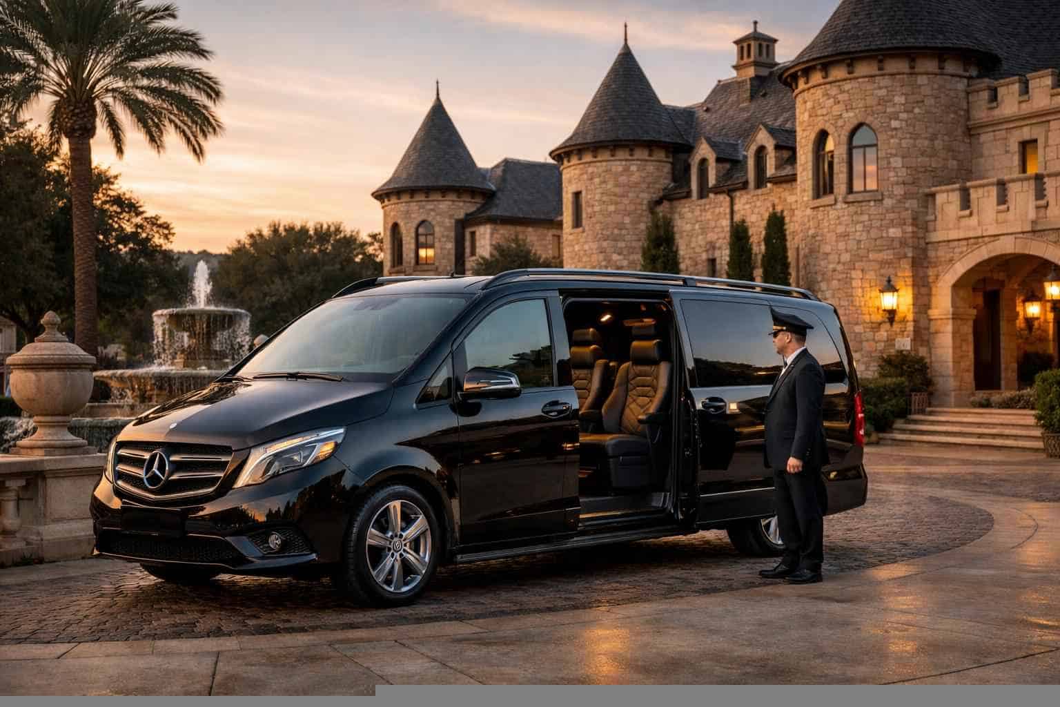 Castle Hills Texas Passenger Van with Driver