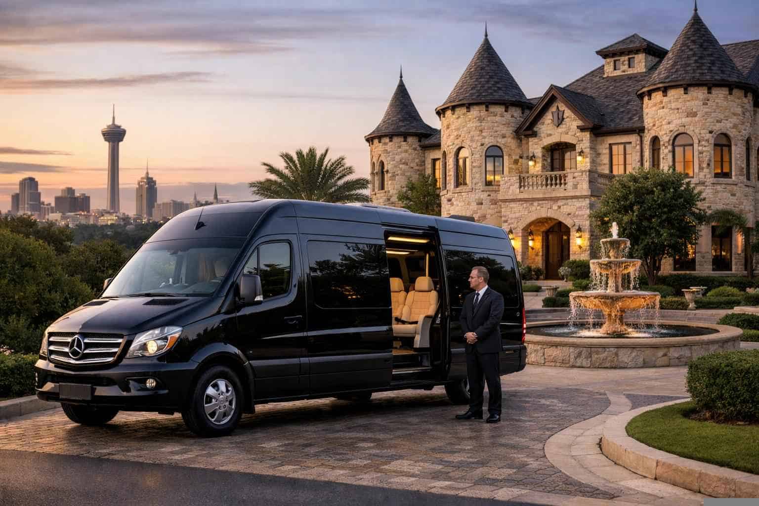 Castle Hills Texas Sprinter Van Rental with Driver