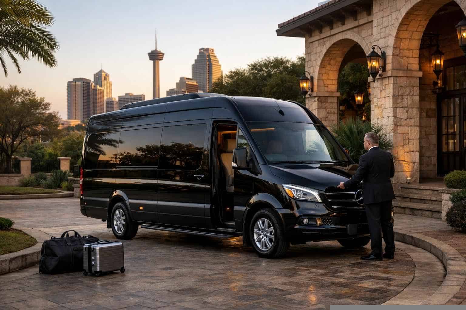 Kirby Texas Sprinter Van Rental with Driver