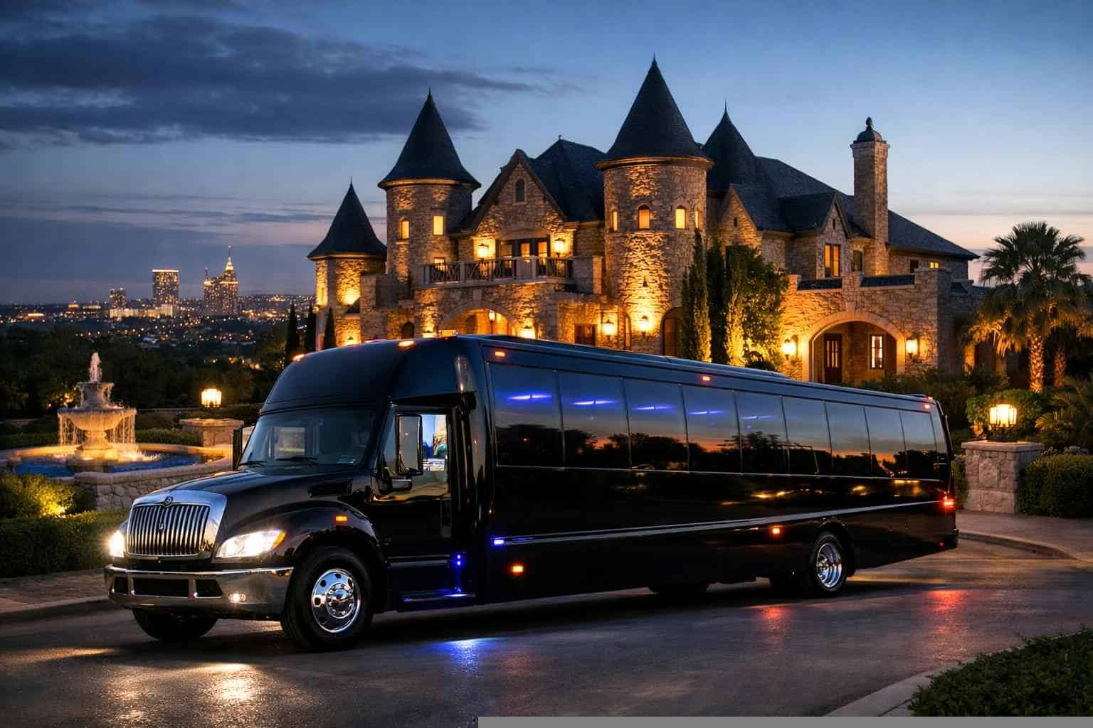 Limo Bus Rental Near Me Castle Hills TX