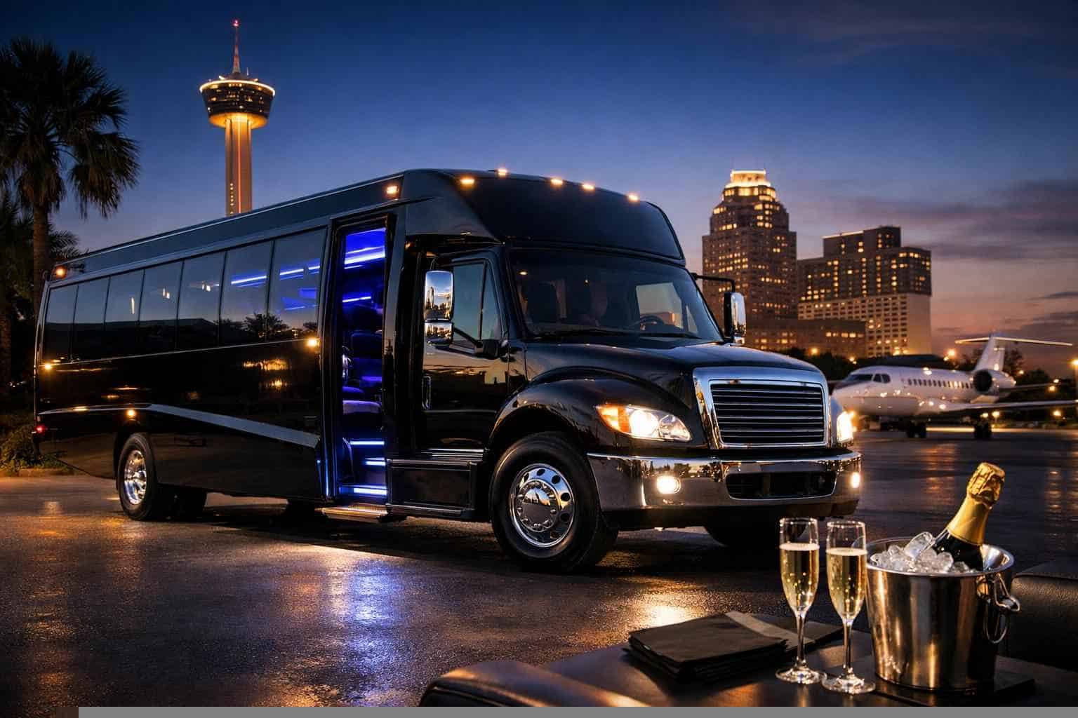 Limo Bus Rental Services in Kirby Texas