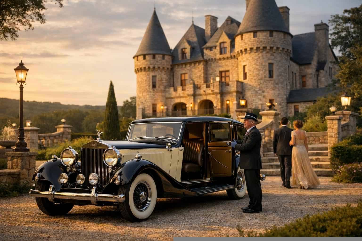 Luxury Antique Vehicle Rental with Driver in Castle Hills Texas