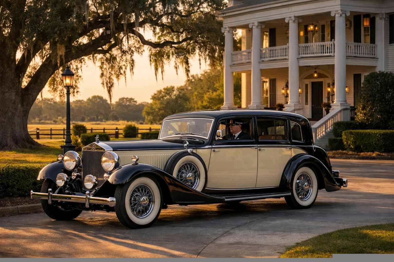 Luxury Antique Vehicle Rental with Driver in Kirby Texas