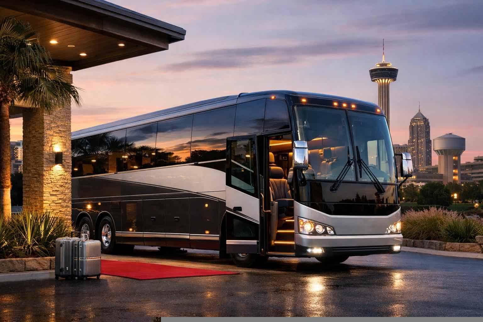 Luxury Bus Rental in Kirby Texas