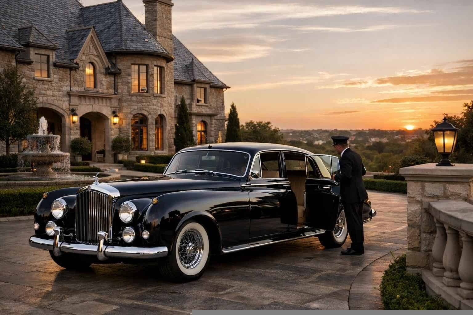 Luxury Classic Car Chauffeur Service in Castle Hills Texas