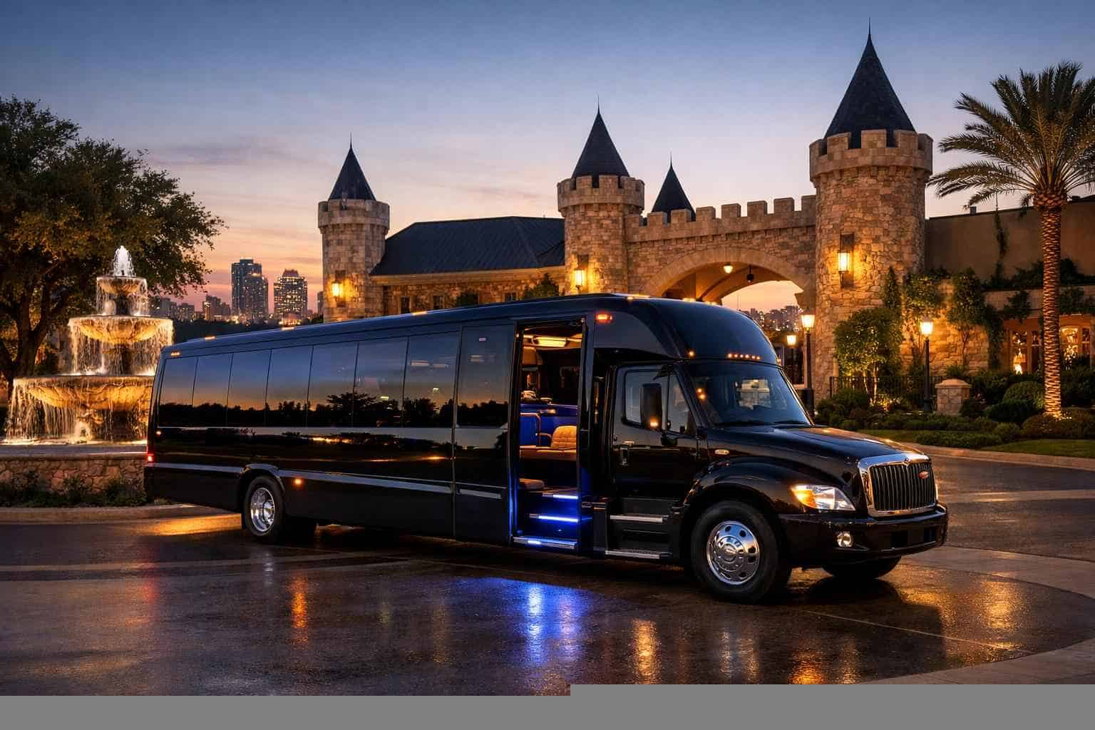Luxury Limo Bus Rental in Castle Hills Texas