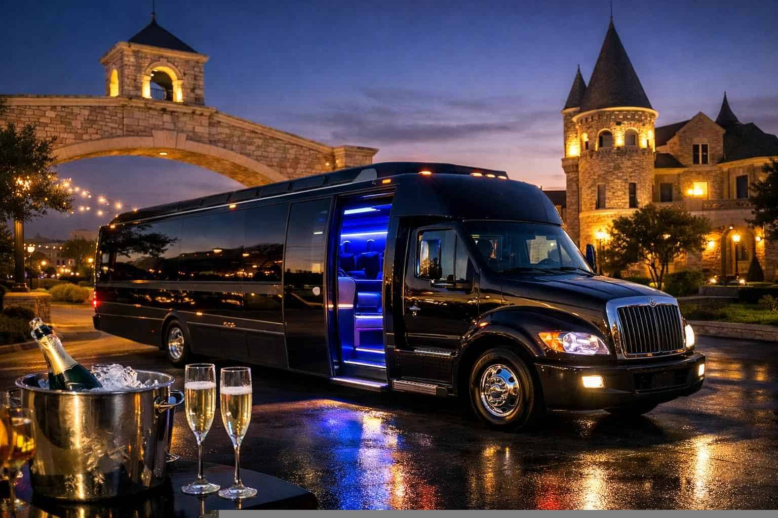Luxury Party Bus Rental in Castle Hills Texas