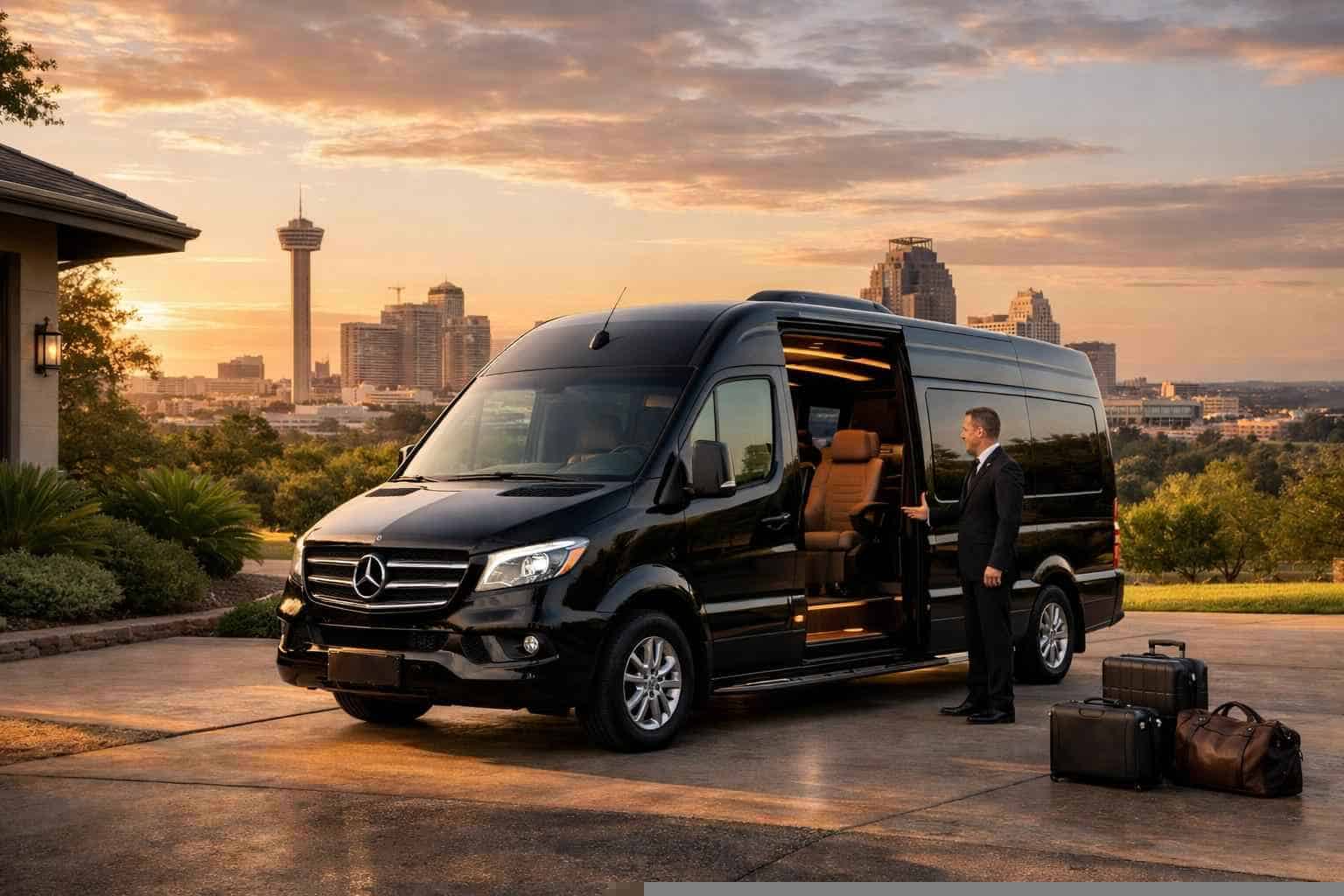 Luxury Passenger Van with Driver in Kirby Texas