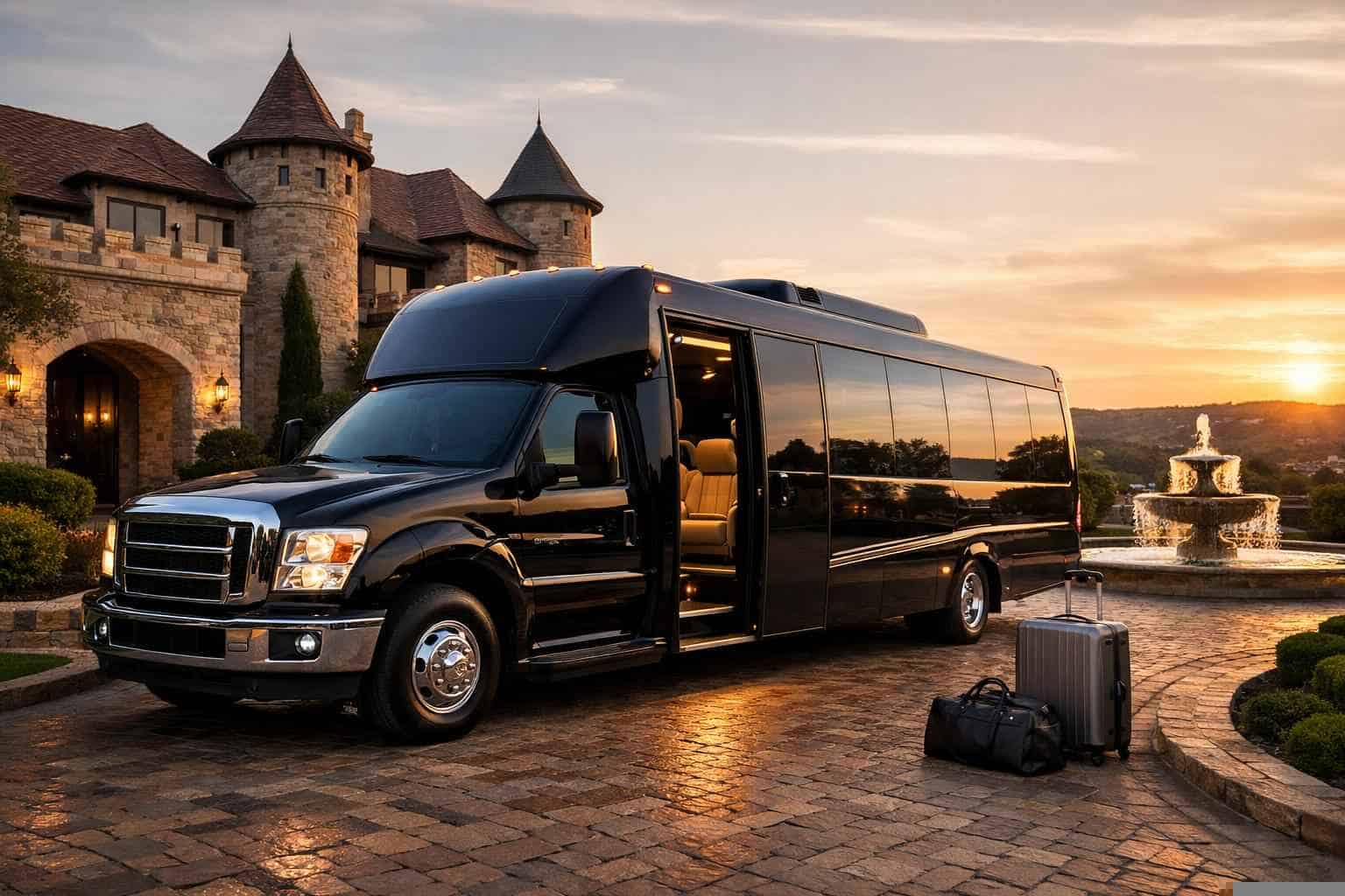Luxury Shuttle Bus Rental in Castle Hills Texas