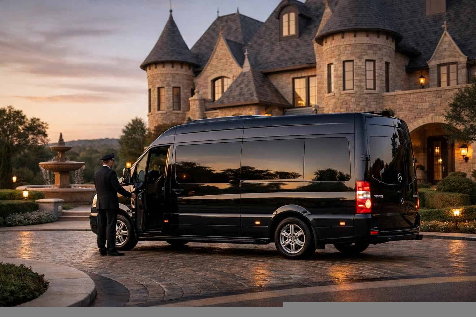 Luxury Sprinter Van Rental with Driver in Castle Hills Texas