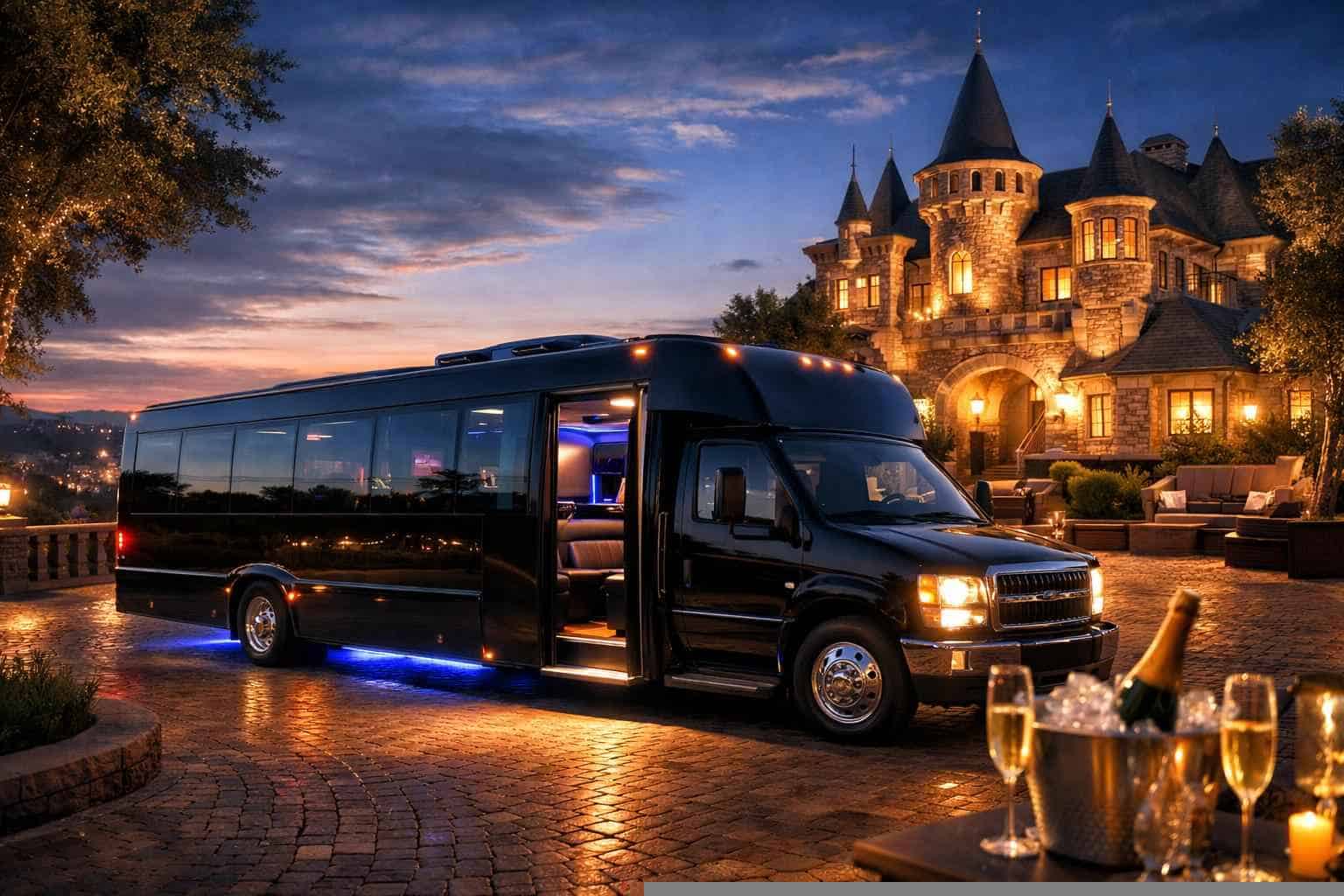 Party Bus Rental Near Me Castle Hills TX