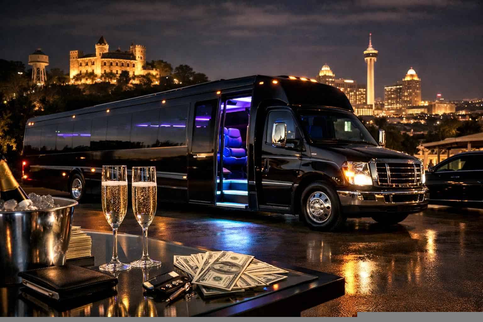 Party Bus Rental Prices in Castle Hills TX