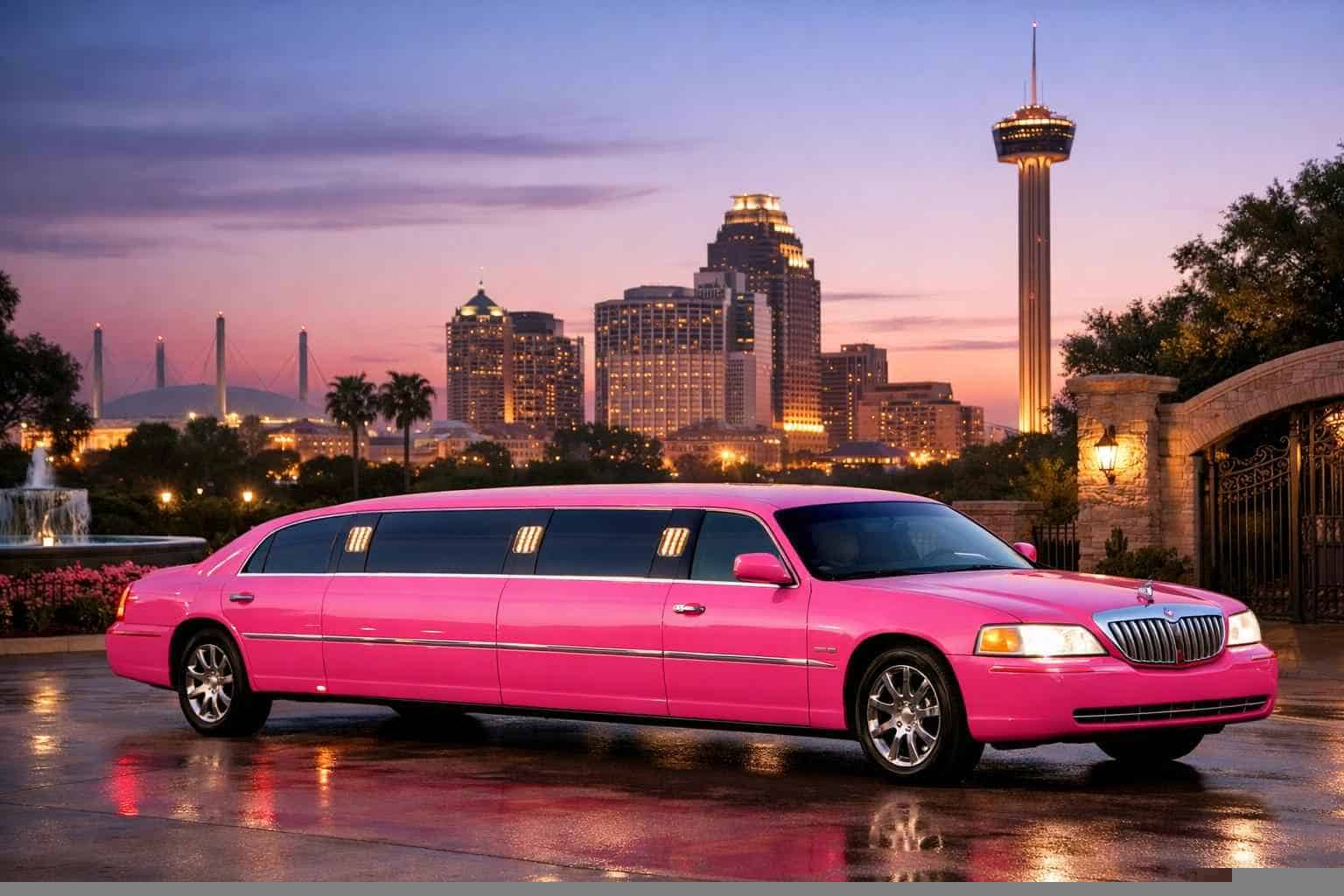 Pink Limo Rental Kirby TX