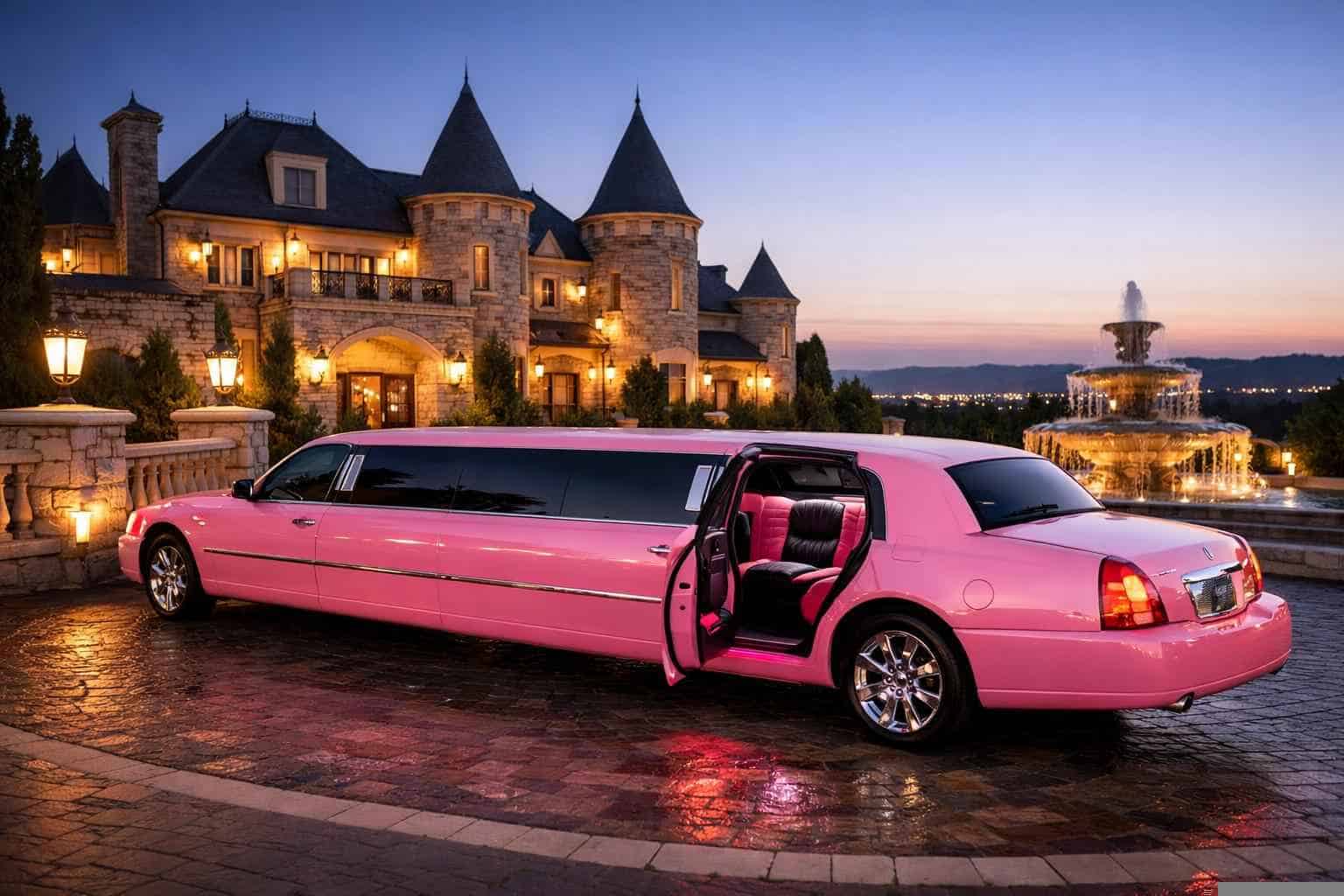 Pink Limo Rental Near Me Castle Hills TX
