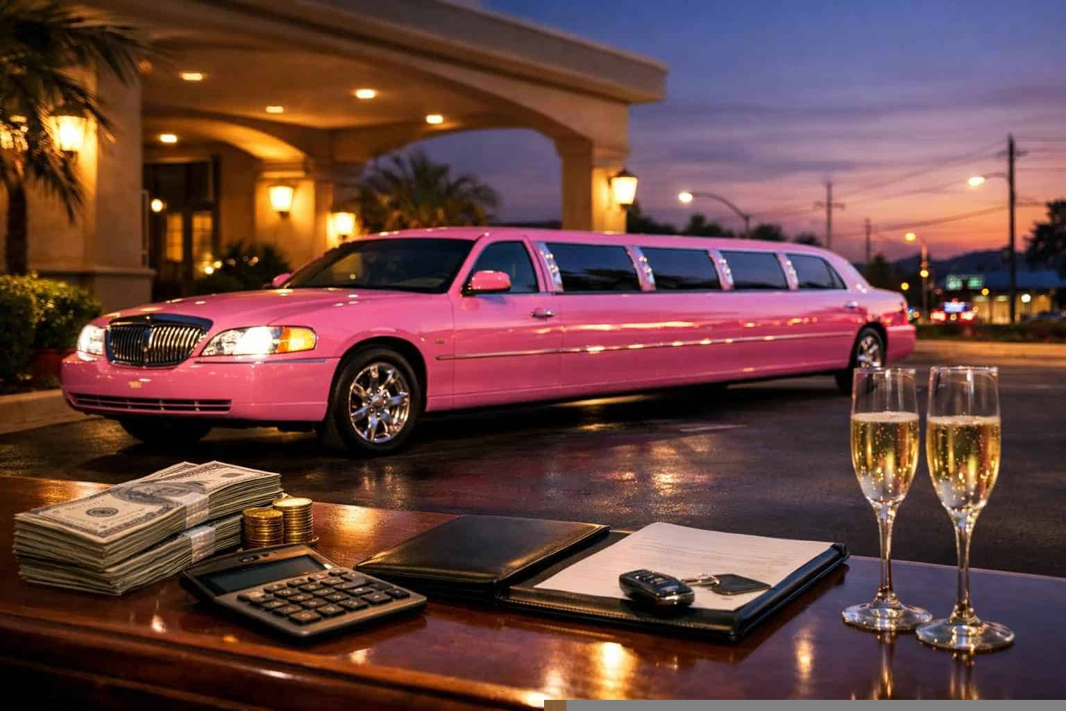 Pink Limo Rental Prices in Kirby TX