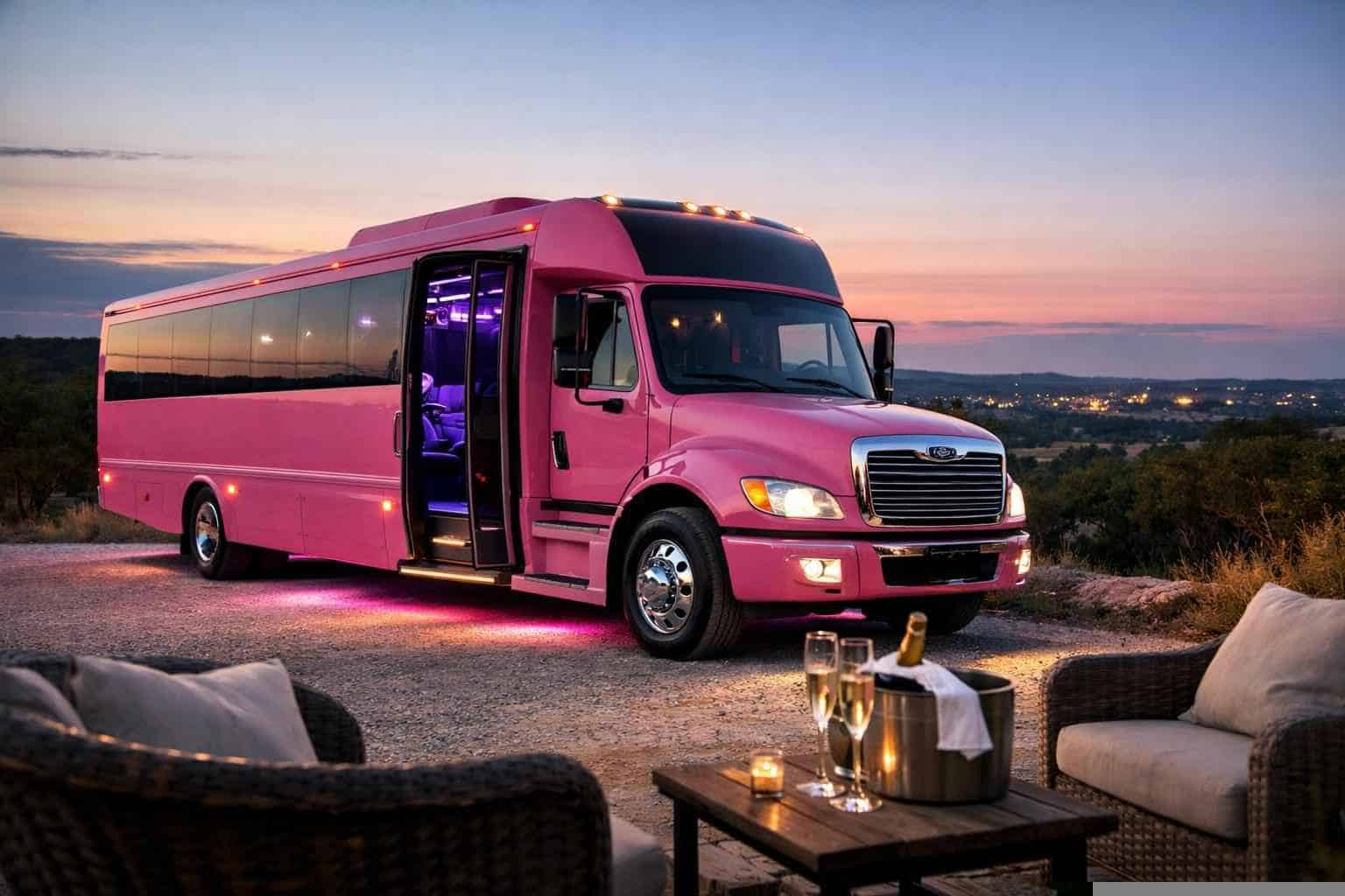 Pink Party Bus Service Bulverde TX