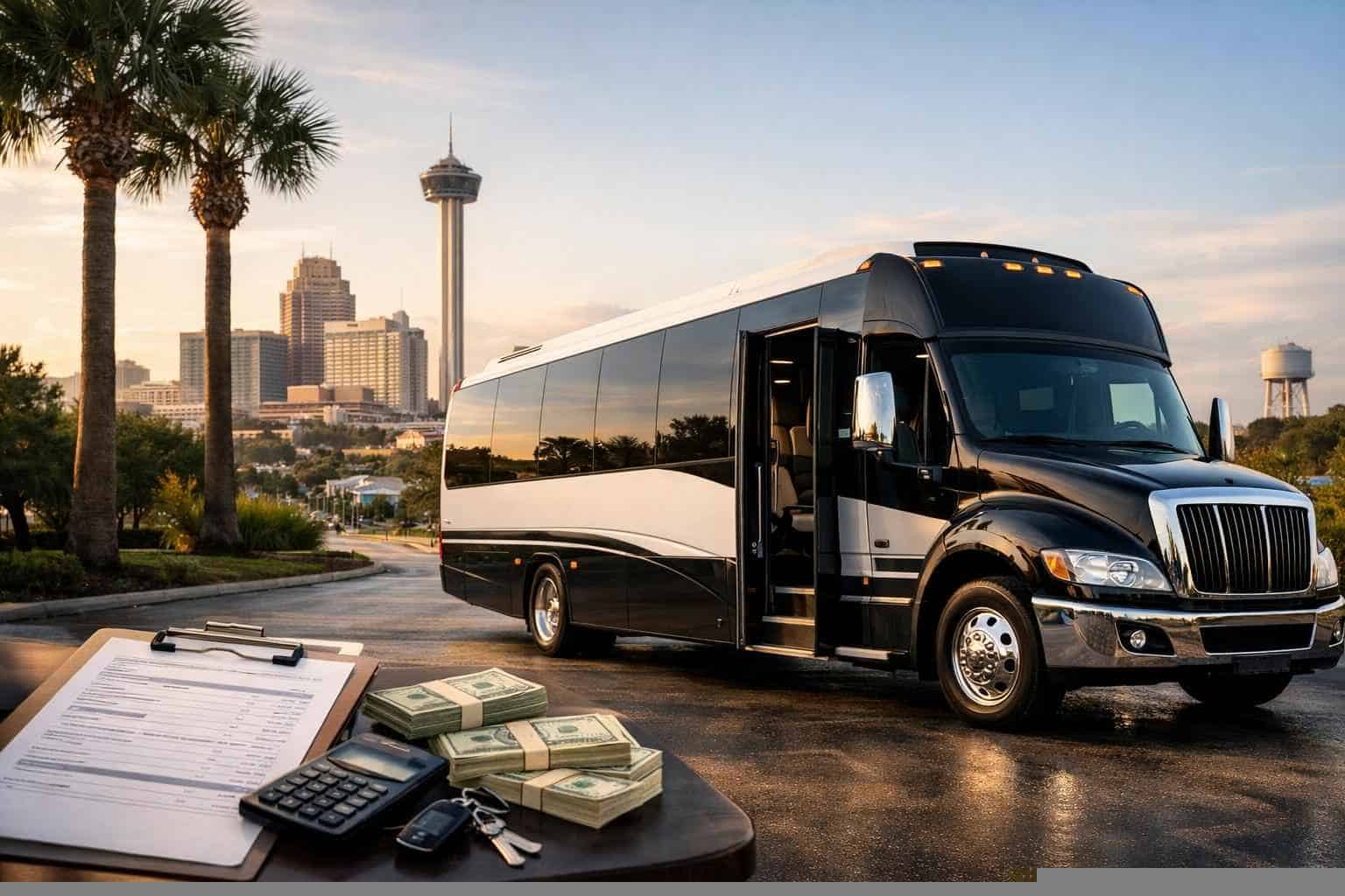 Shuttle Bus Rental Prices in Kirby TX