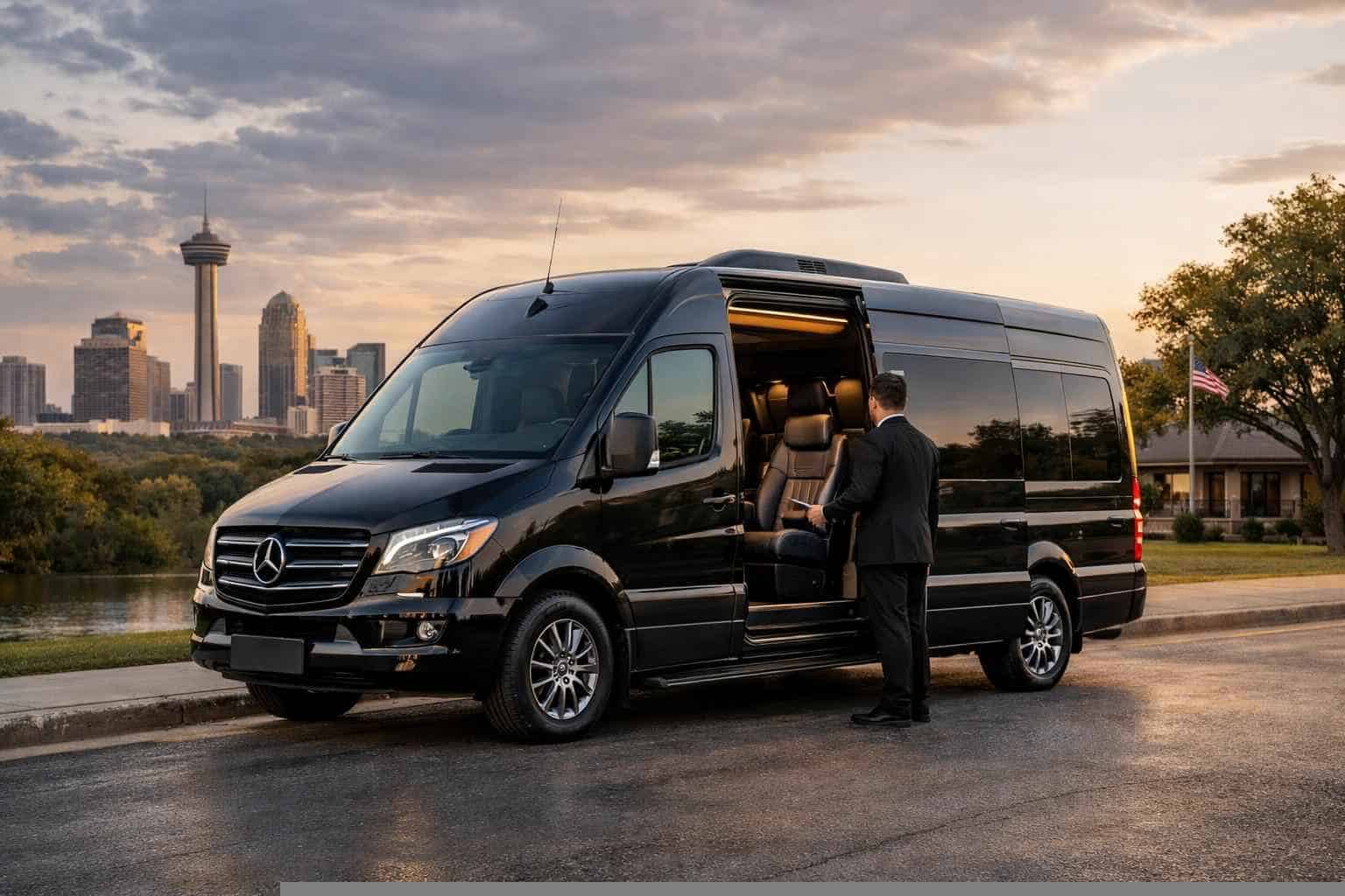 Sprinter Van Rental with Driver Services in Kirby Texas