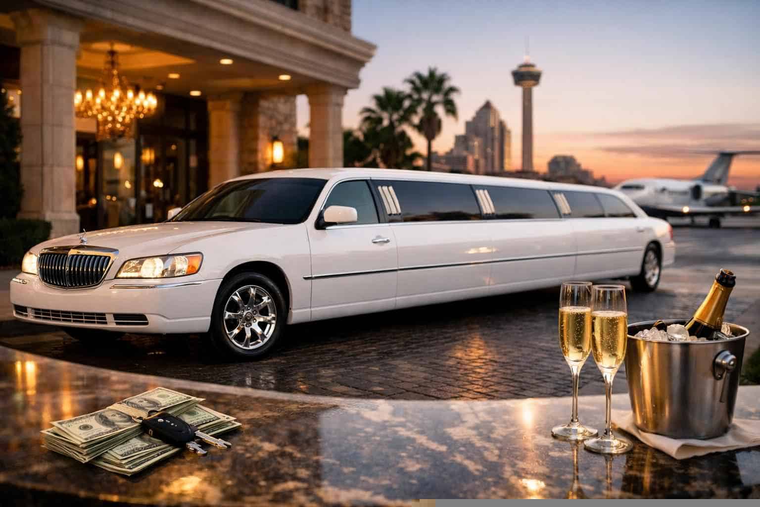 White Limo Rental Prices in Kirby TX
