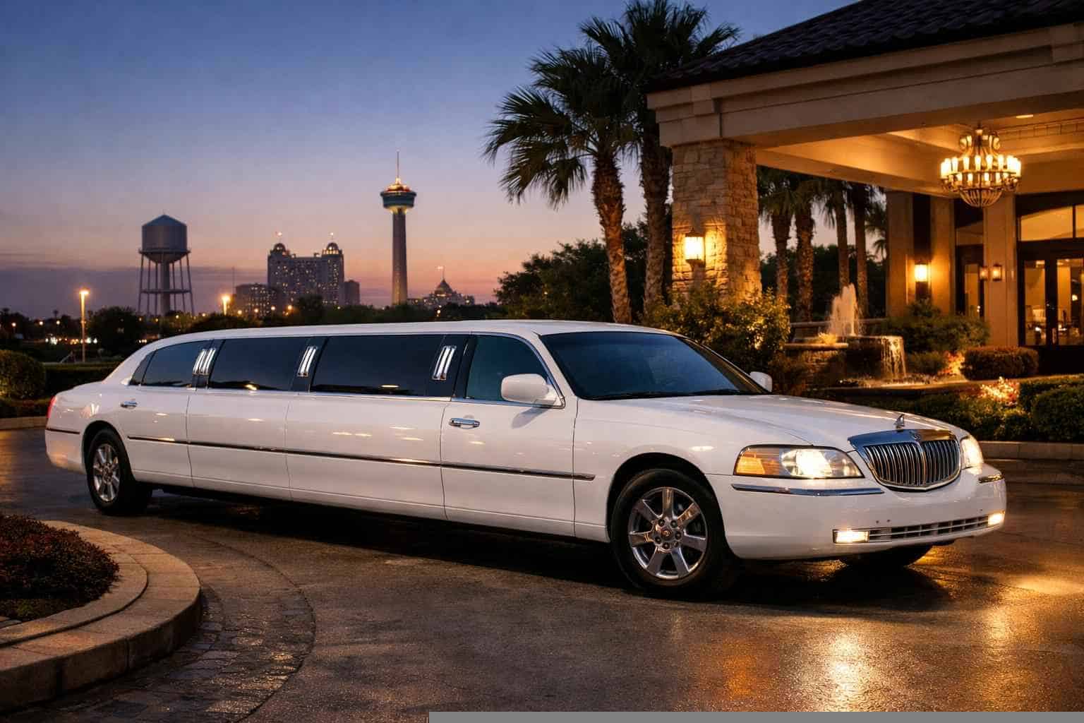 White Limo Rental Services in Kirby Texas